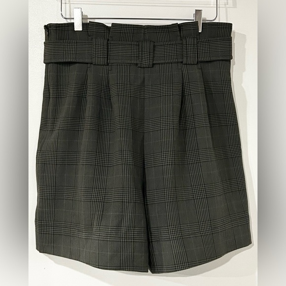 GANNI Checked Suiting Shorts in Kalamata Plaid 8 10 - Picture 7 of 10